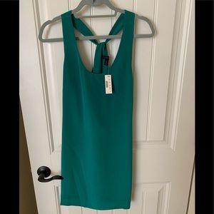 J Crew jade green silk mini dress NEW